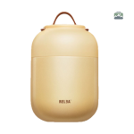 Bento isotherme jaune pour repas chauds et pratiques