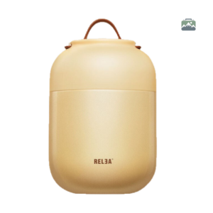 Bento isotherme jaune pour repas chauds et pratiques
