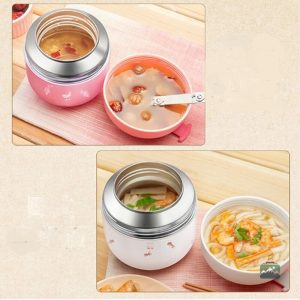 Boîte repas chaude, design jaune, facile à transporter