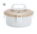 Bento Inox Rond Blanc avec Compartiments