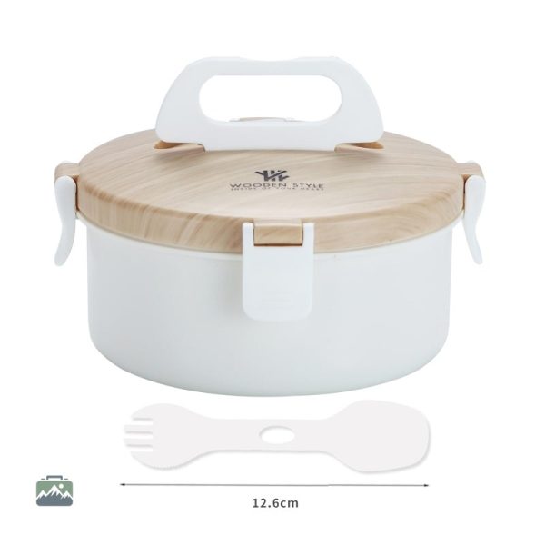 Bento rond en inox pour repas équilibrés