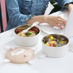 Récipient bento compartimenté en acier inoxydable