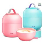 Boîte repas isotherme rose, idéale pour les déjeuners au bureau