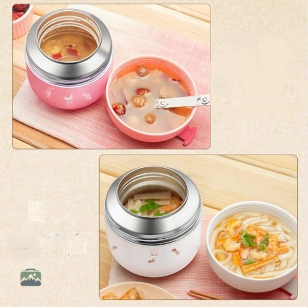 Lunch Box rose, pratique pour transporter des plats chauds