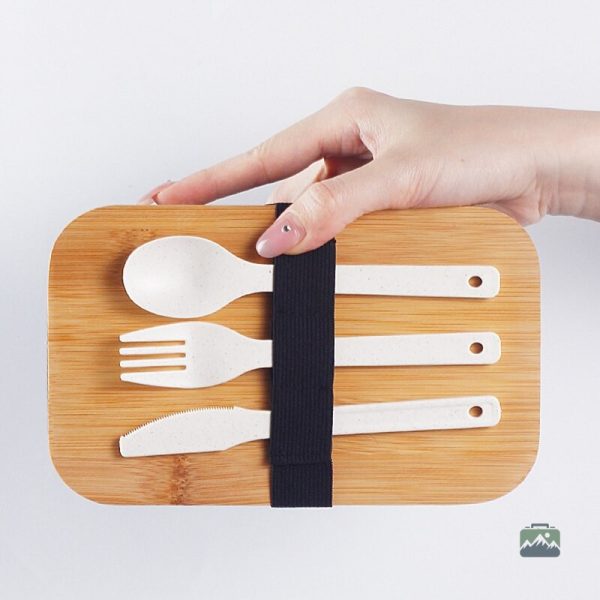 Bento blanc design compact pour une utilisation quotidienne