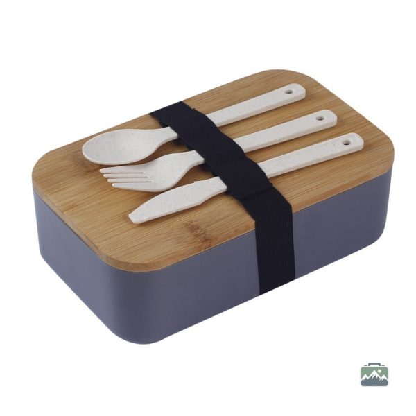 bento-japonais-gris-1 Bento Japonais Gris élégant et pratique pour les repas