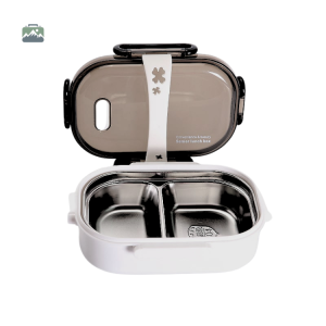 Bento Japonais Inox Blanc élégant et pratique