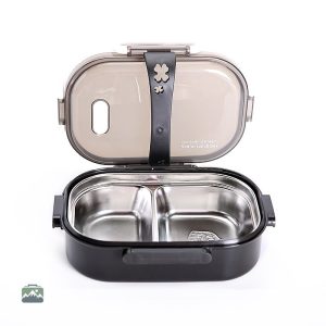 Bento Japonais Inox Noir, design élégant et pratique