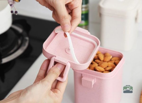 Récipient à soupe 600 ml pour micro-ondes en rose