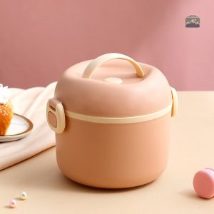 Bento repas inox couleur rose élégante