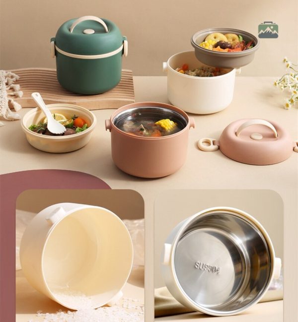 Boite repas bento inox pour repas équilibrés