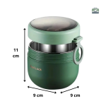 Boîte repas isotherme verte, pratique et fonctionnelle pour vos repas