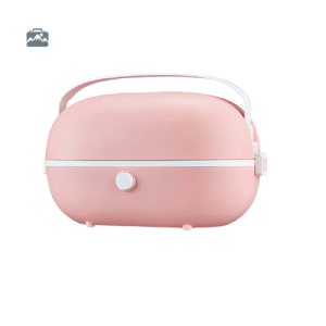 Boîte chauffante rose pour repas à emporter