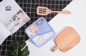 Boîte repas bleue pour le goûter