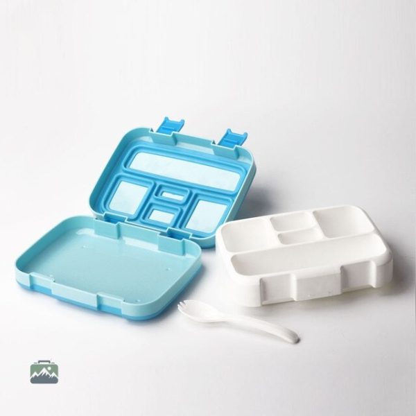 Lunch box bleue pour les enfants, pratique et ludique