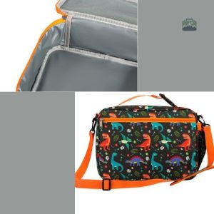 Sac Isotherme Enfant motif dinosaures colorés