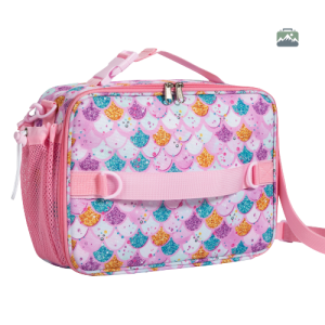 Boîte à goûter isotherme Ecailles multicolores pour enfants
