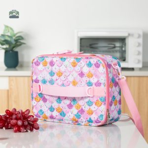 Sac isotherme enfant avec motifs écailles colorées
