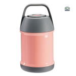Boite isotherme rose pour repas chauds et froids