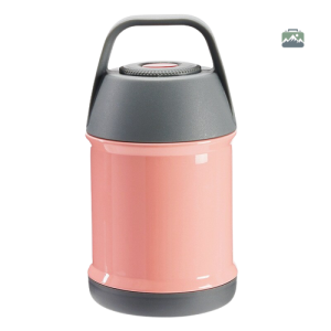 Boite isotherme rose pour repas chauds et froids