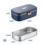 Lunch Box Chauffante couleur bleue