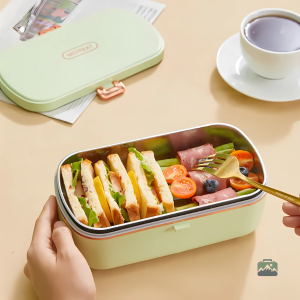 Boîte repas électrique en vert