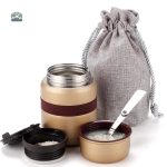 Lunch Box Isotherme élégante en doré