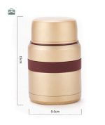 Lunch box dorée pour aliments chauds