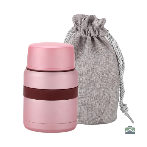 boite-lunch-isotherme-rose-1 Boîte lunch isotherme rose pour repas chauds