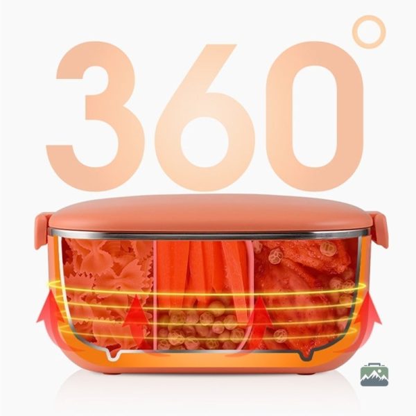 Récipient chauffant pour des repas prêts à déguster