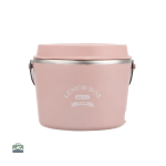 Boîte à repas chauffante rose pour déjeuner chaud