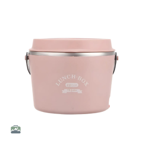 Boîte à repas chauffante rose pour déjeuner chaud