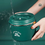 Boîte repas électrique verte, idéale pour le déjeuner