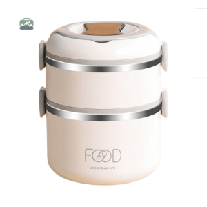 Boite repas inox blanche