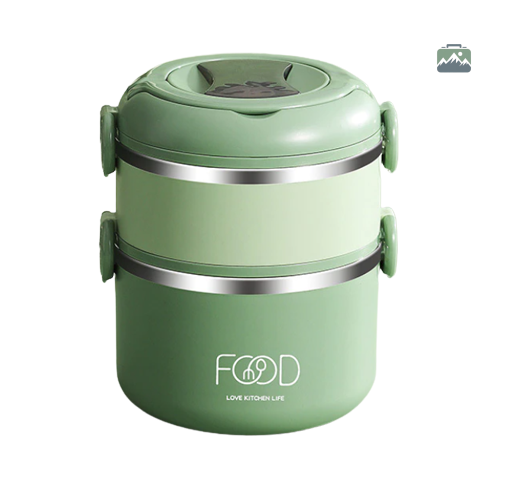 boite-repas-inox-verte-1 Boite repas inox verte