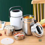 Contenant repas isotherme gris pratique