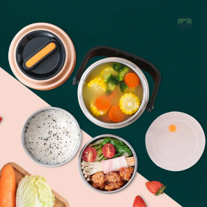 Lunch Box Isotherme Rose pour repas chauds