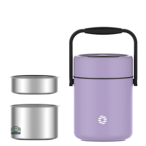 Boite repas isotherme chaude violette