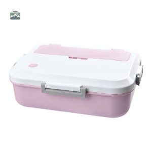 Boîte à repas rose pour enfants, idéale pour le déjeuner