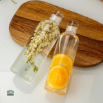 Gourde en verre éco-responsable pour boissons