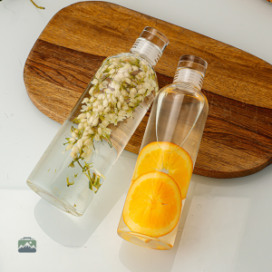 Gourde en verre éco-responsable pour boissons