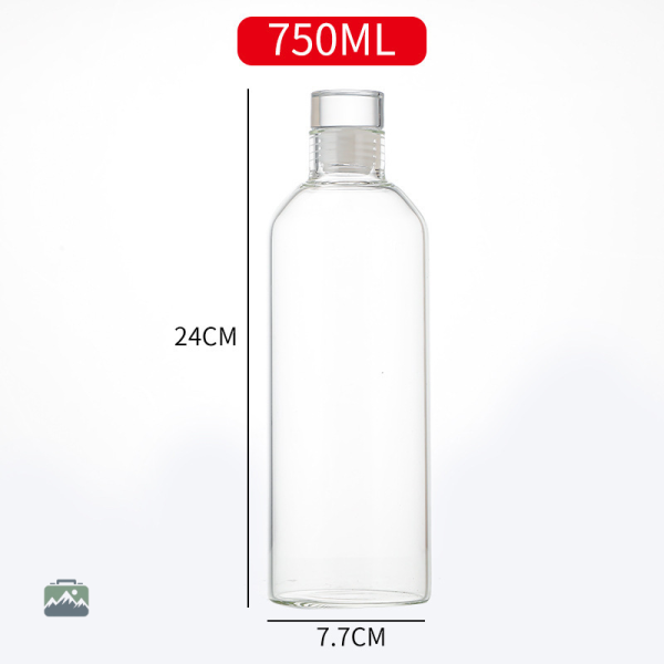 Gourde en verre pratique pour le quotidien et le sport
