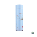Thé à emporter : bouteille avec infuseur bleu