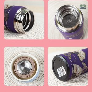 Bouteille à thé avec infuseur intégré bleu marine