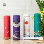 Bouteille design pour infusion de thé vert
