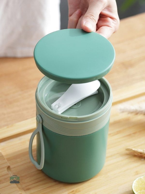 Conteneur isotherme bleu pour aliments chauds