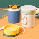 Boîte isotherme compacte en orange pour repas