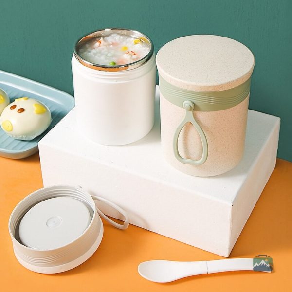 Boîte à soupe orange pour un transport facile et pratique