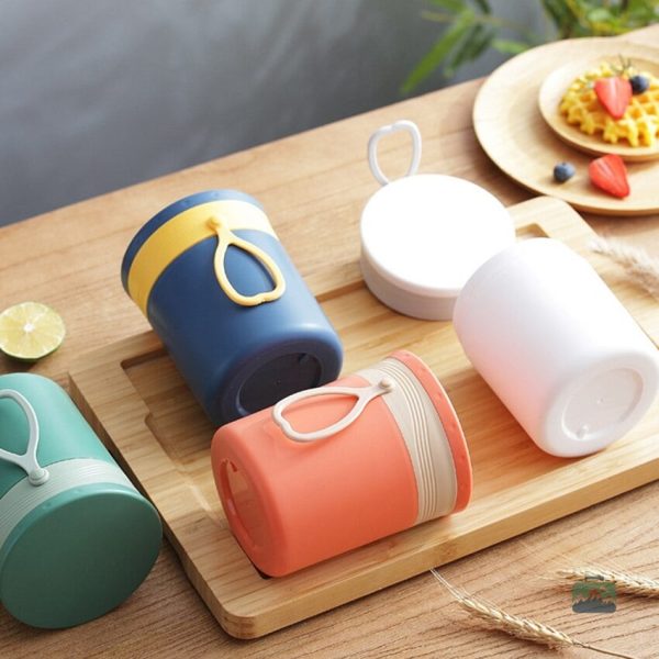 Isotherme orange, idéal pour les soupes et plats chauds