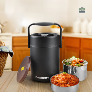 Container isotherme noir pour repas chauds